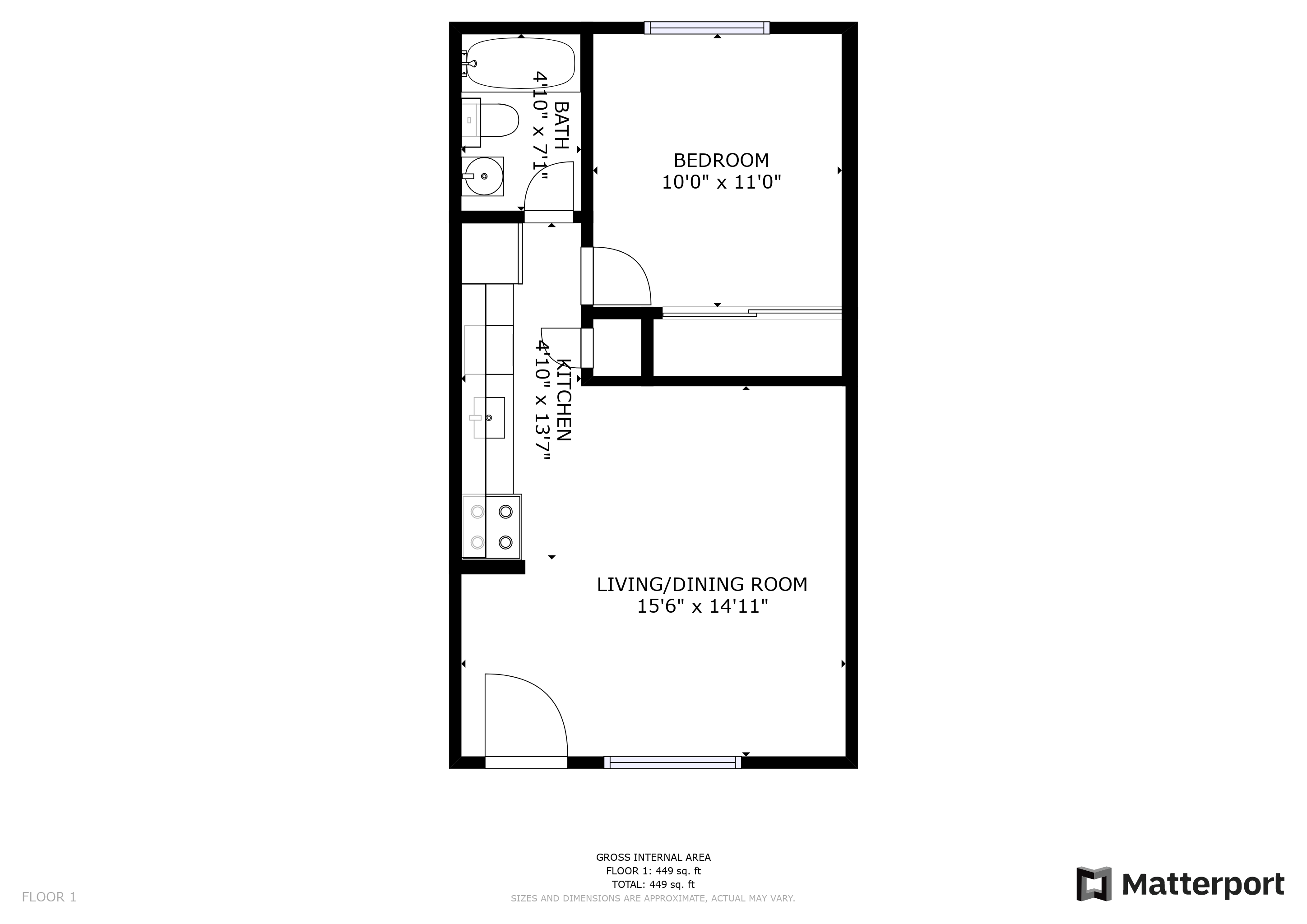 Floor Plans of Lincoln Park Apartments in Denver, CO